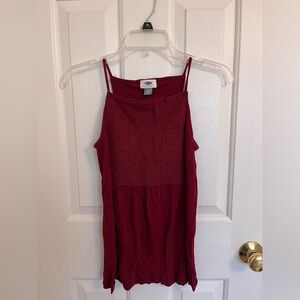 Red tank top